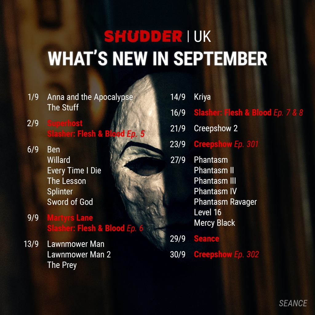 Nerd News: Whats New for Shudder UK in September 2021