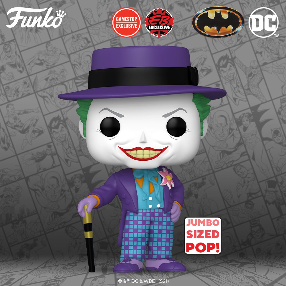 Batman - The Joker 1989 w/Hat Jumbo POP! Vinyl - Funko Pop