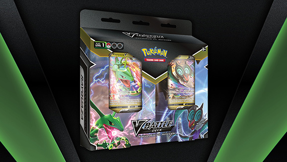 Trading Card News: Pokemon TCG V Battle Deck – Rayquaza Vs. Noivern