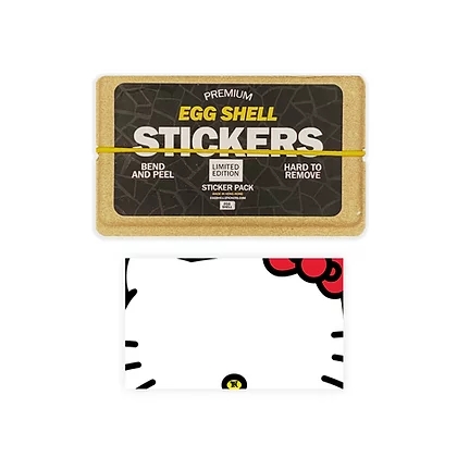 Collectables News: Hello Kitty Blank Egg Shell Stickers