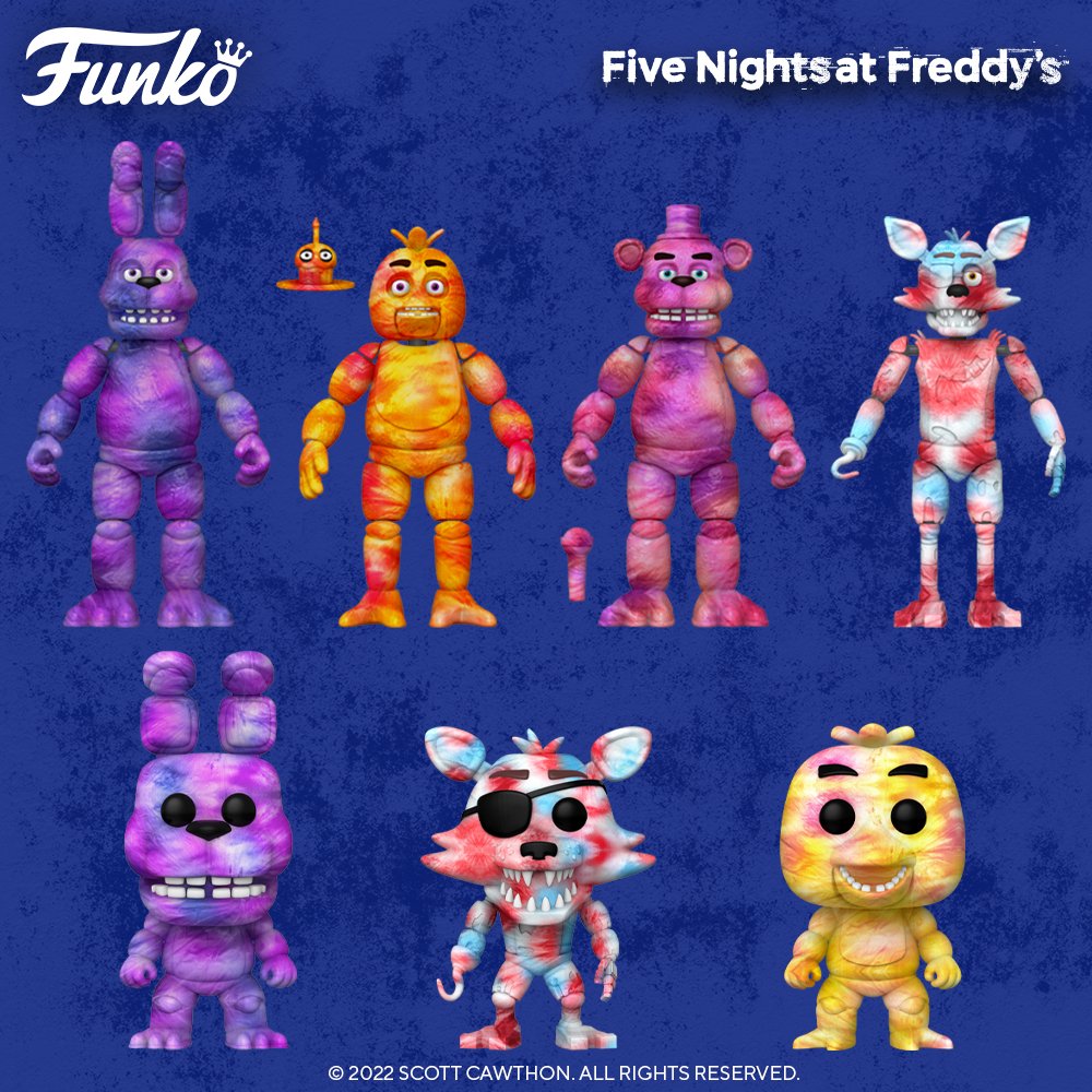 Toy News: Funko Five Nights at Freddy’s Summer Series – the Tie Dye Collection