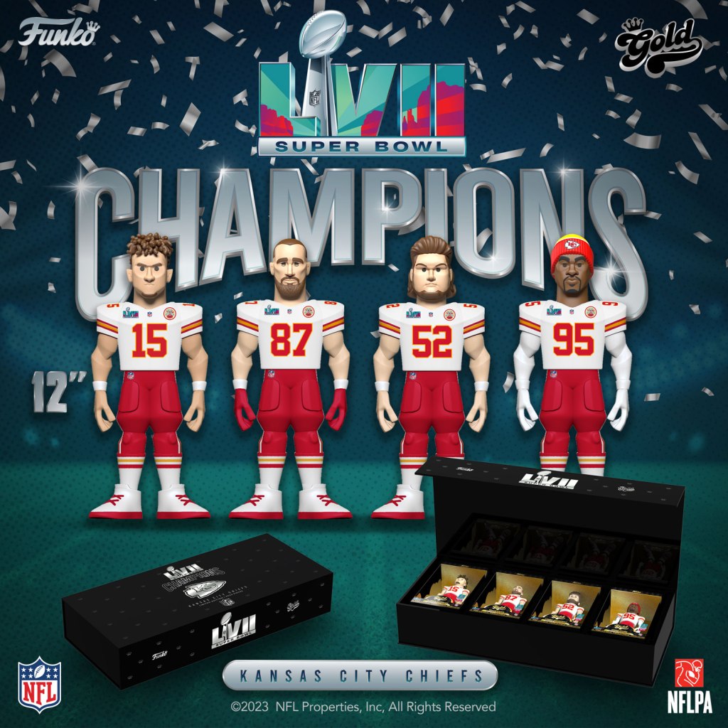 Toy News: Kansas City Chiefs Funko Gold Figures – Super Bowl LVII Winners